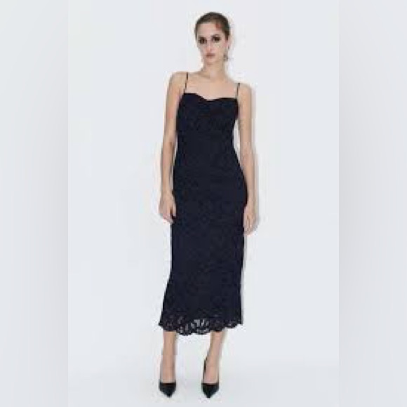 Zara Lace Tube Dress Zw Collection. New With Tag. Size M.